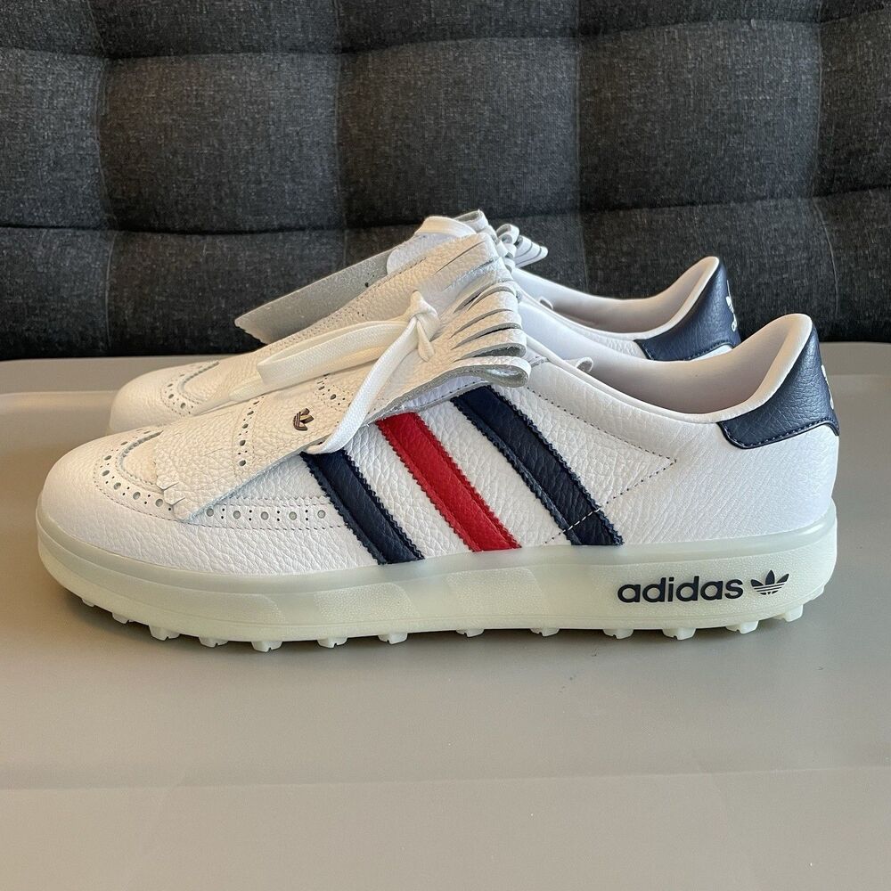 Adidas Originals Coursecup Spikeless Golf Shoes Men's 13 Leather White IH2266